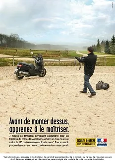 Campagne de sensibilisation pour les 125cm3